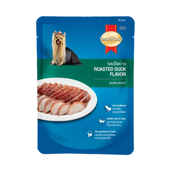 Smartheart Dog Food Roasted Duck Flavor 80g