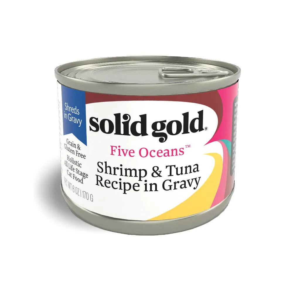 Solid Gold Five Oceans Shrimp & Tuna Canned Cat Food 170g