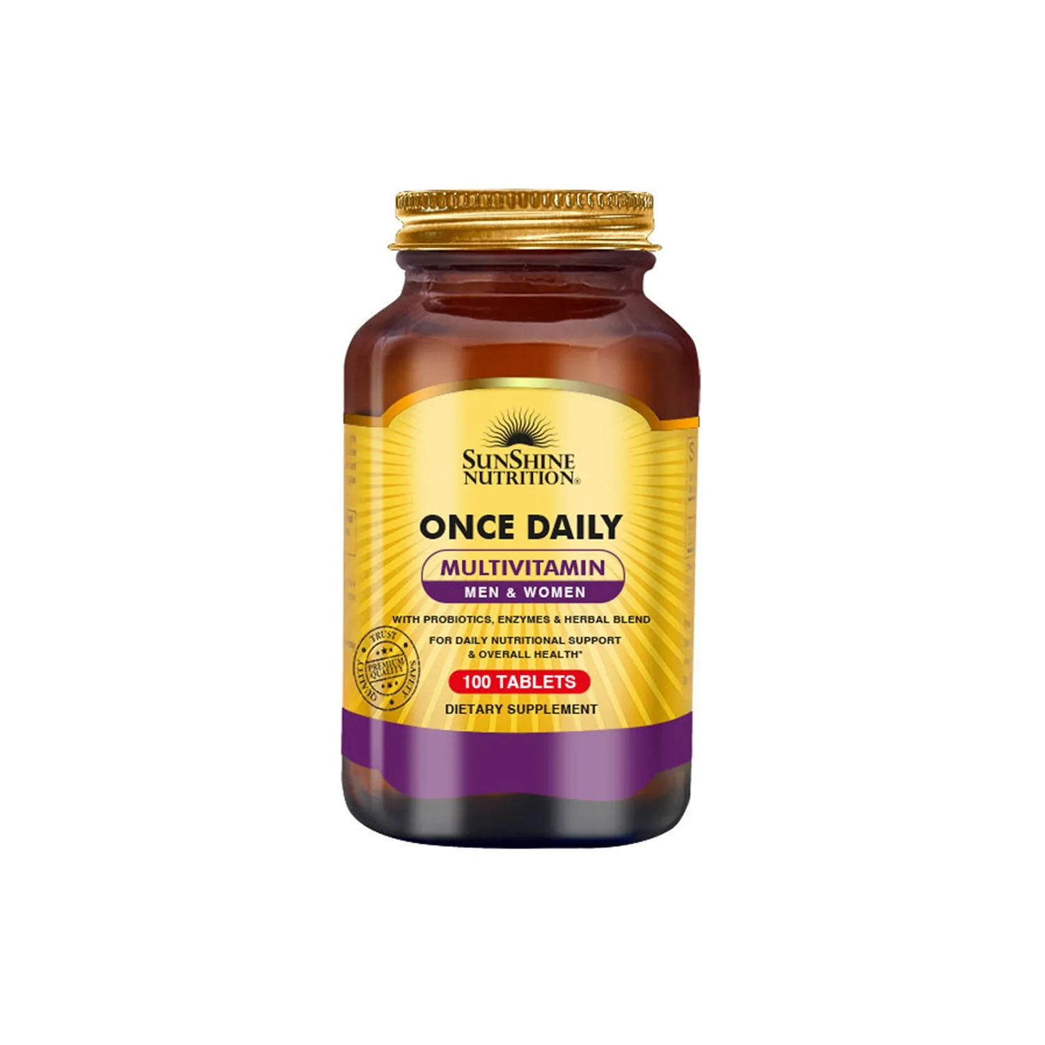 Sunshine Nutrition ONCE DAILY MULTIVITAMIN MEN & WOMEN 100TABS