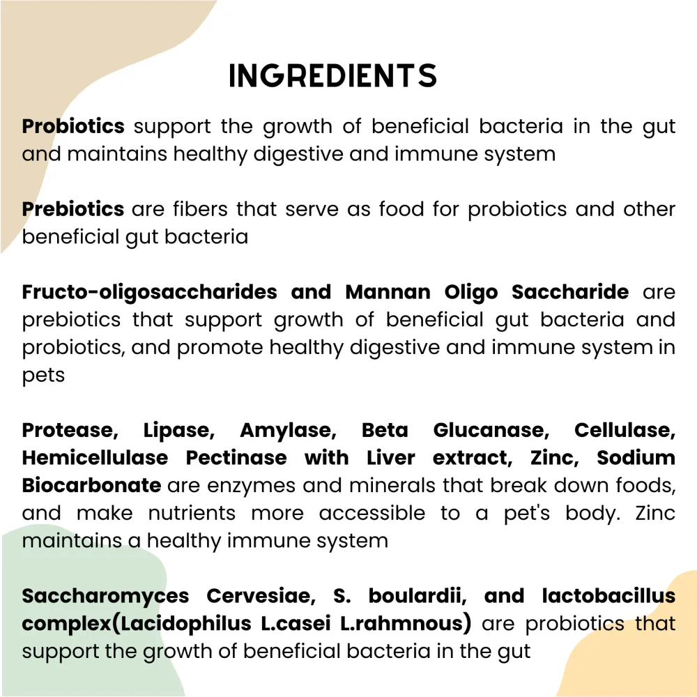 Unleash Wellness Jolly Gut Pre and Pro Biotic Supplement for Dogs and Cats