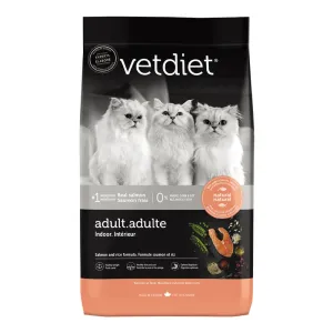 Vetdiet Salmon and Rice Dry Adult Indoor Cat Food, 3.5 lbs