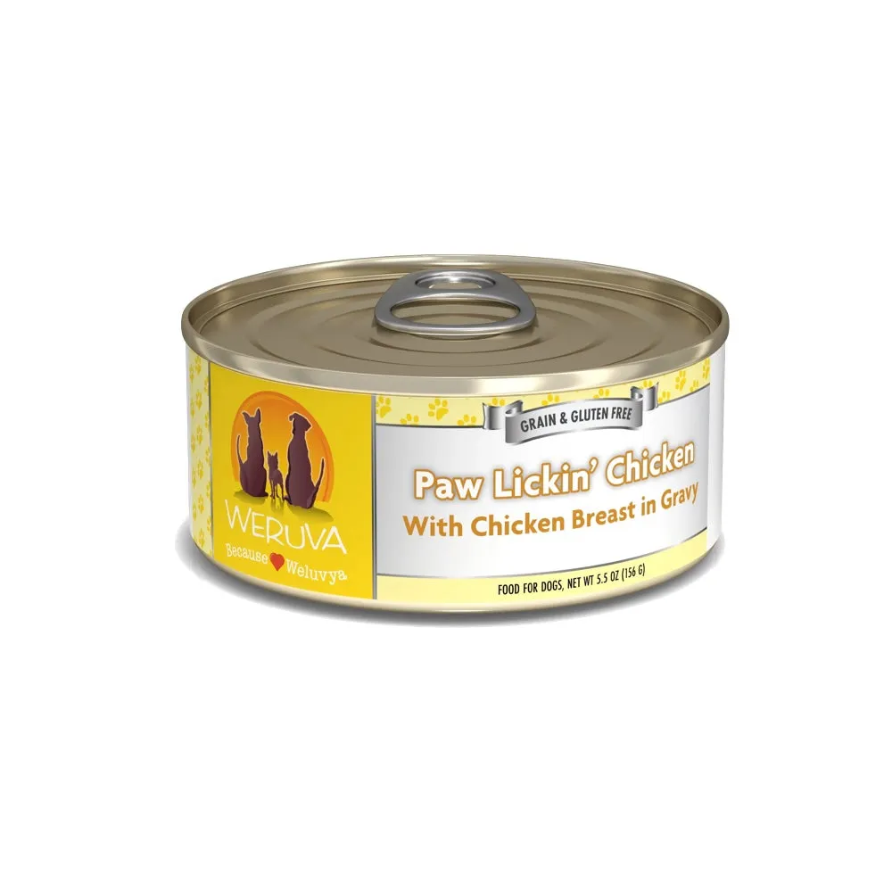 Weruva Paw Lickin' Chicken Breast in Gravy Canned Dog Food