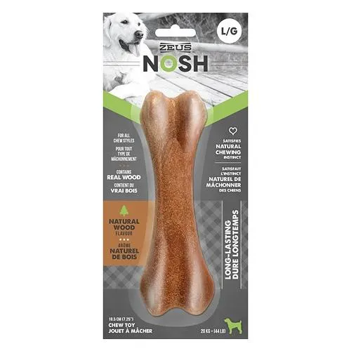 Zeus NOSH WOOD Chew Bone Toy 3 Sizes